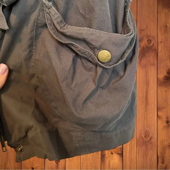 BLVD Brown Military Style Jacket size Small - Picture 4 of 6